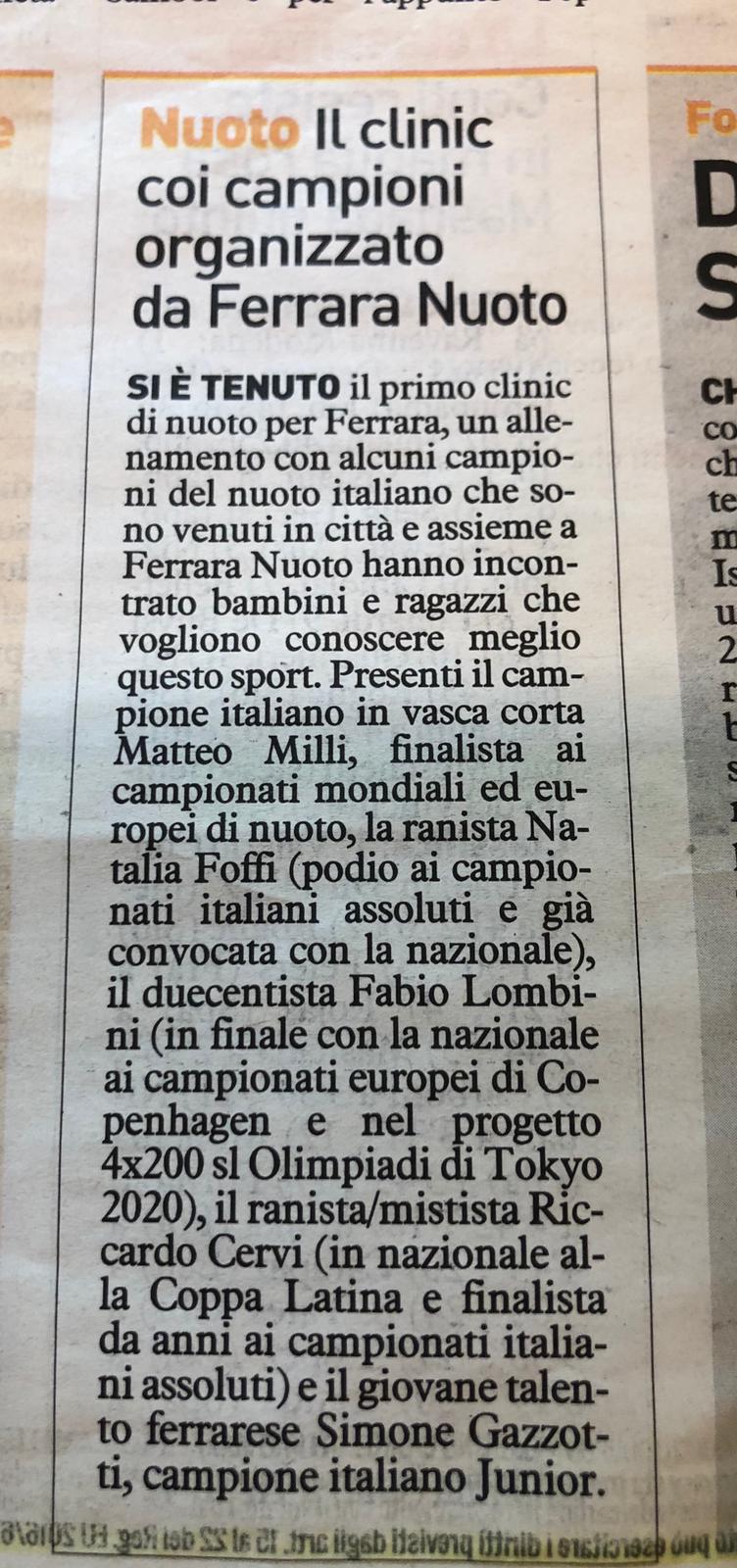 Anche le principali testate della città parlano di noi …